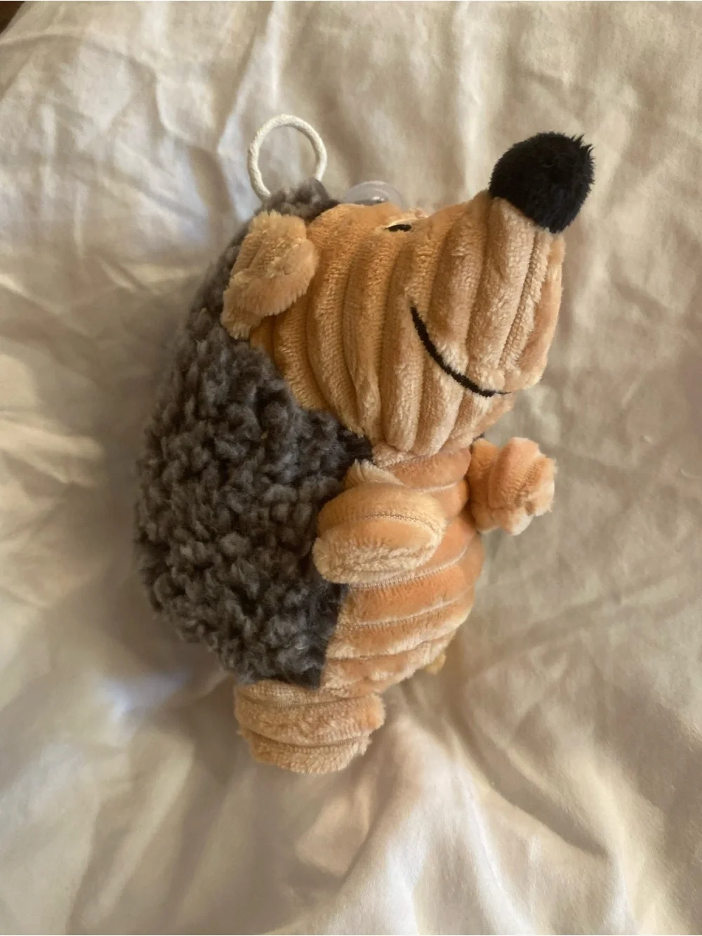 Vibrant Life Cozy Buddy Hedgehog Dog Toy Squeaky Plush Chew Level 3